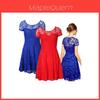Elegante Nuovo Vestito Mini Floreale in Pizzo a Maniche Corte per Donna, da Cocktail, Sera, Festa