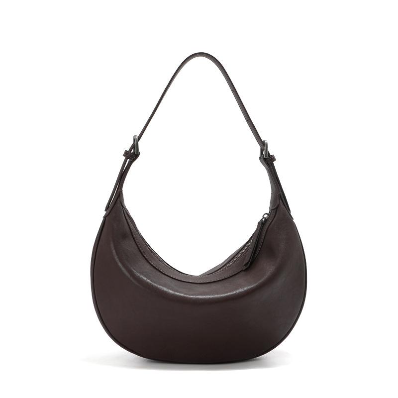 2026 Neue Halbmond-Hobo-Tasche Damen Große Schultertasche Leder Damen-Tasche High-End Nische Unterarmtasche