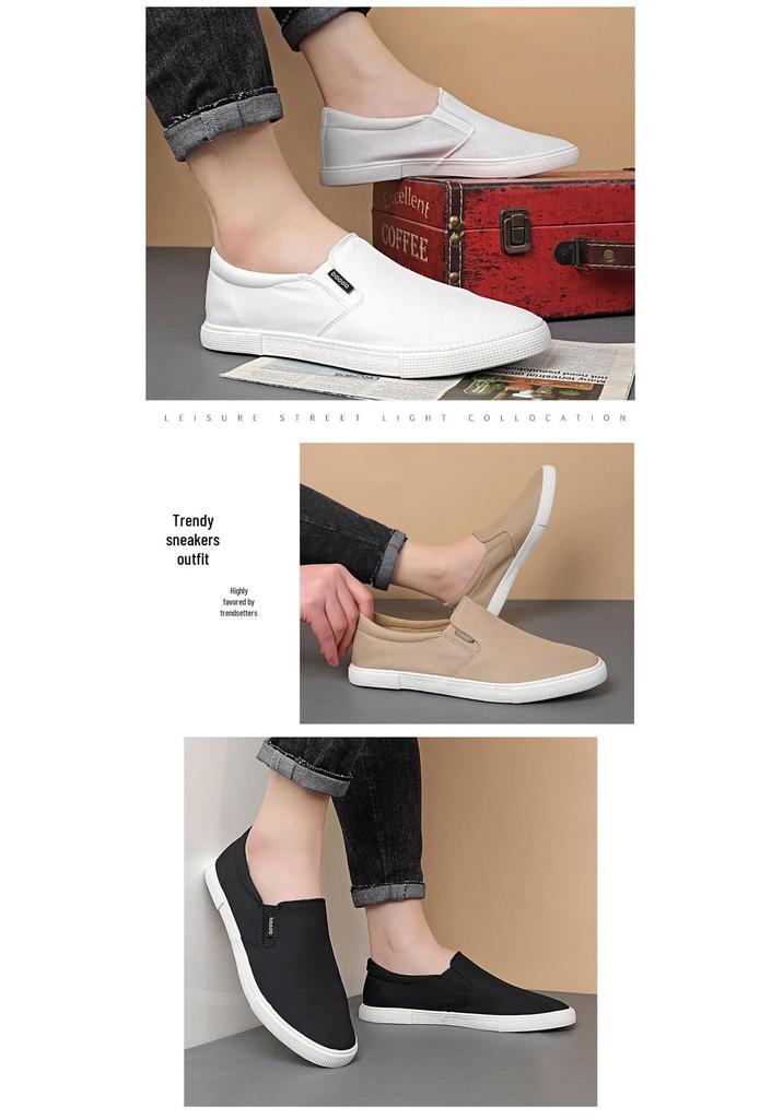 2025 Men's Breathable Canvas Board Shoes - Lightweight, Casual, Comfortable Mesh Sneakers