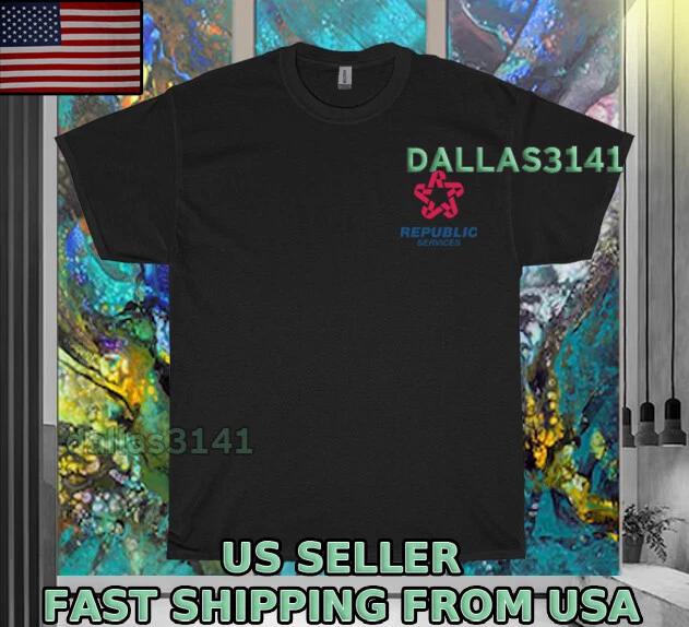 NEW SHIRT REPUBLIC SERVICES WASTE DIS LOGO T-Sirt UNISEX FUNNY MEN S SIZE S-5XL XL