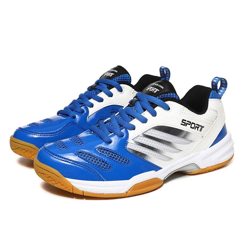 Breathable Anti-Slip Badminton Shoes Men Women Rubber Sole Low-Cut Lightweight Court Sneakers Tennis Table