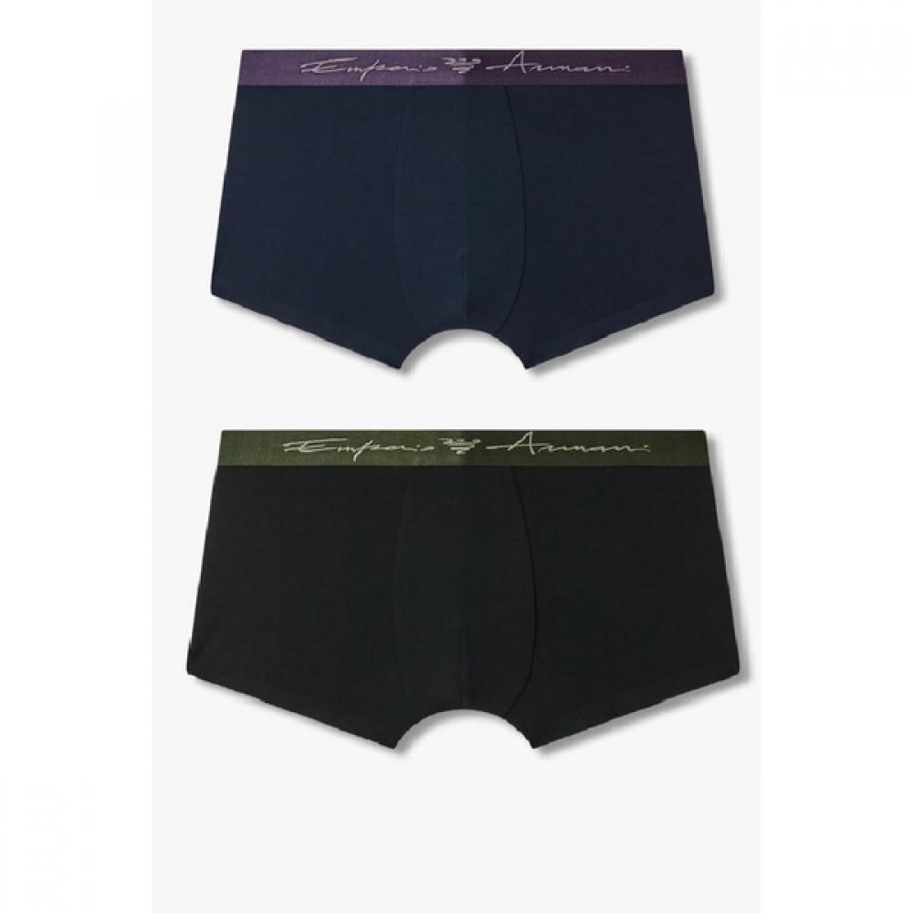 Emporio Armani Men S curSive Logo Banding Droz 2pcS Set  0815112026  0815112027 S(95)