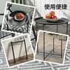 Steel Removable Tray Top Garden Table - Black