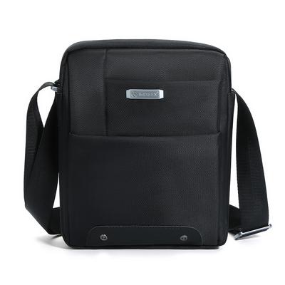 Herren Große Kapazität Einzelne Schulter Business Tasche Mode Umhängetasche Einfache Schwarze Schultertasche für Jugendliche