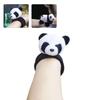 Cute Girls Panda Shape Slap Bracelet Headband Hair Rope Plush Hair Tie Elastic Hair Rope for Girls Cartoon Hair Styling