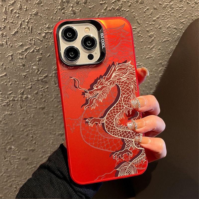 

Чехол для телефона с драконом на китайский Новый год для iPhone 11, 12, 13, 14, 15, 15 Pro Max 13