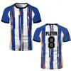 Simple Striped Graphic Football T Shirts For Men Summer Fashion Short Sleeve 3D Printed Sports T-shirts Loose Quick Dry Tees