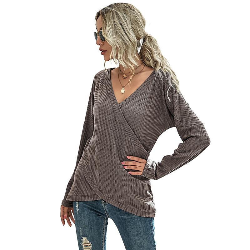 Women's V-Neck Knitwear, Long Sleeve