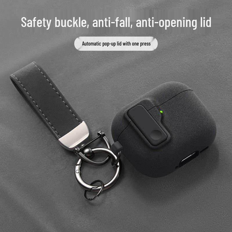 Custodia protettiva per AirPods 4/Pro 2/3 con fibbia