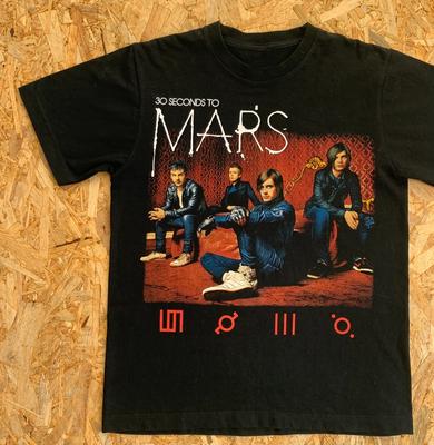 Thirty seconds to mars Czarna Unisex Koszulka Wszystkie Rozmiary YA342 Koszulka Unisex