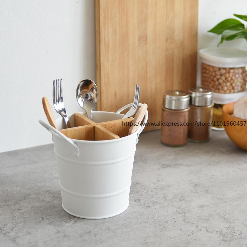 Household Multi-Functional Plastic Chopstick Cage Storage Box With Separation And Drainage Kitchen Shelf Chopstick Bucket