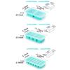 2 or 3-piece Silicone Freezer Tray Mold with Lid, Storage Box Food Box, Storage Containers for Soup, Broth, Meal Prep, Ice Cubes