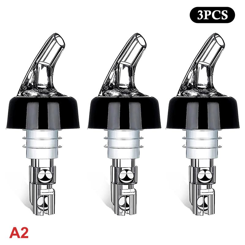 Measured Automatic Wine Pourer 1/3pcs Quick Accurate Spirit Dispenser No Drip Liquor Pour Spout for Home Bar Party Pub Use