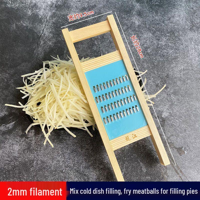 Rallador de Papa y Verdura Grueso Longjiang 5: Pelador y Cortador de Madera