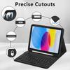 Redmi Pad 2 Tablet Case with Detachable Bluetooth Keyboard, Pen Slot, Round Cap, and Bluetooth Mouse