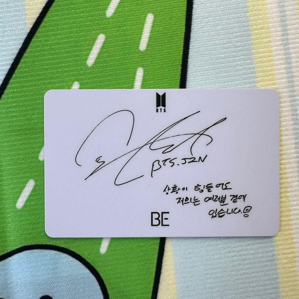 [USED] BTS JIN Jin Korean Unreleased BE Lucky Drop Trading Card
