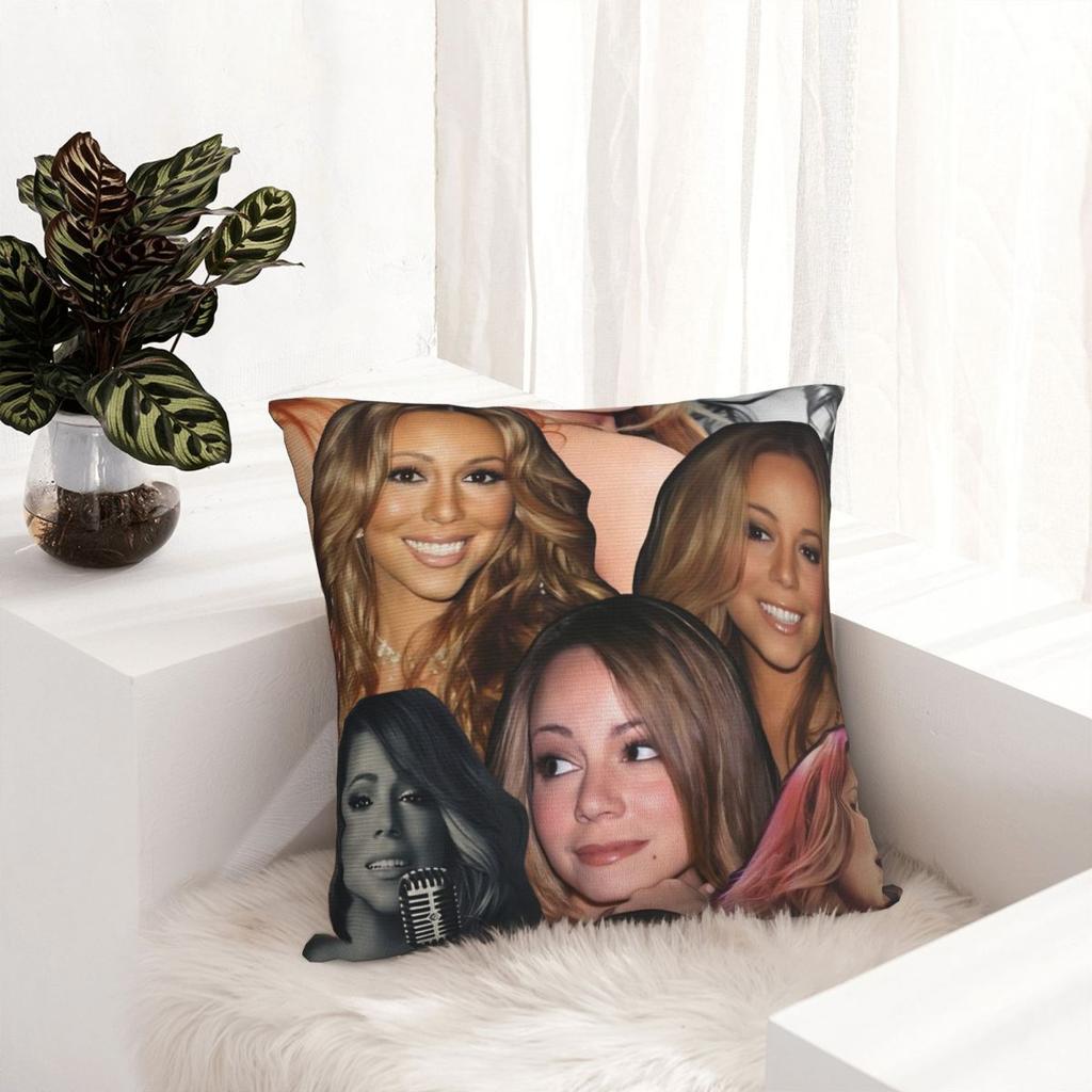 Mariah Carey American Singer Pillow Cover Fashion Pillow Case Square Cushion Cover Pillowcases For Office Car Home Decorative