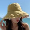 Women's Double-Sided Wide-Brim Bucket Hat - Breathable, UV Protection for Summer Outdoor Activities