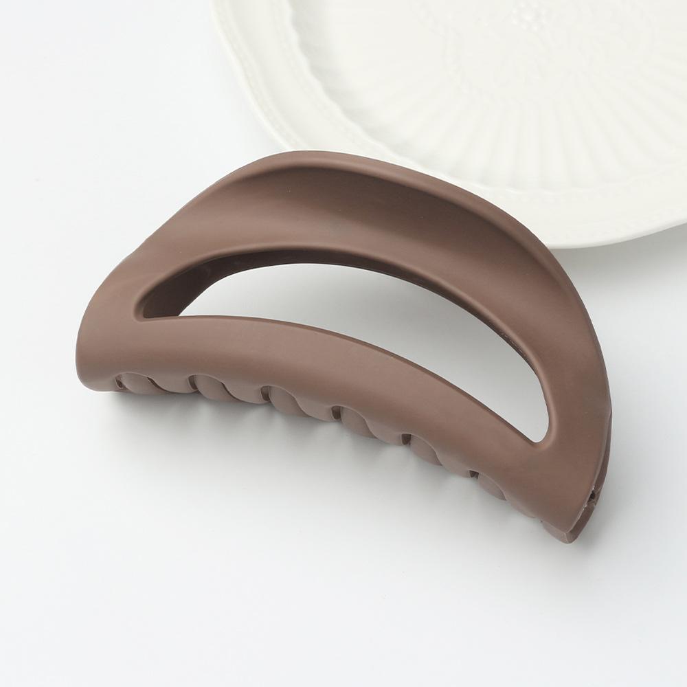 Grab and Clip High-end Hair Style, Back of The Head Windbreaker Rack, Solid Color Shark Hair Clip, Simple Rubber Texture