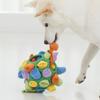 Mong's Nose Work Ball Hundespielzeug, Ball, Trennungsangst, Spielplatz, 6 Arten, Baumwollball, Blau