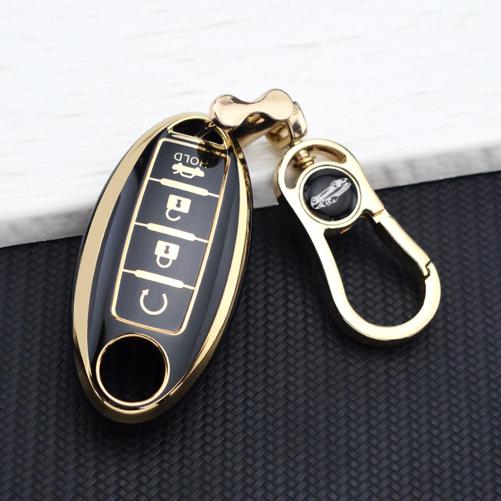 4 Buttons TPU Car Key Shell Case For NISSAN Maxima Altima Versa Sentra Sunny Sylphy Teana Qashqai X-Trail Juke Key Fob Cover Set