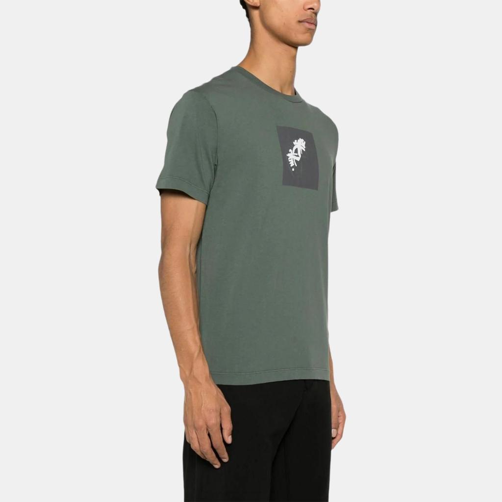 Stone Island Ss24 Graphic Print Crew Neck Short Sleeve T-Shirt Men Tops Green 80152NS83-V0059