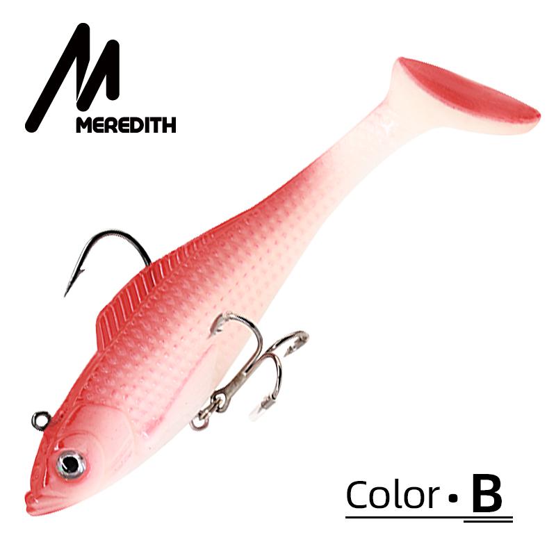 MEREDITH Soft Minnow Bait 10cm/18g & 12.5cm/27g 3pcs Lead Jig Pike Bass JXJ01