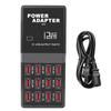 Portable 12 Ports 5V 1.5A-3.5A Travel Desktop USB Charger Hub Multi USB Charging Station For Mobile Phone Tablet US EU AU Plug