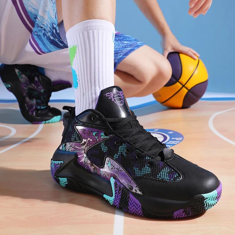 Men Basketball Shoes Light Sports Shoes Non-slip Trainer Women Unisex Breathable Athletic Outdoor Unisex High Quality Sneakers