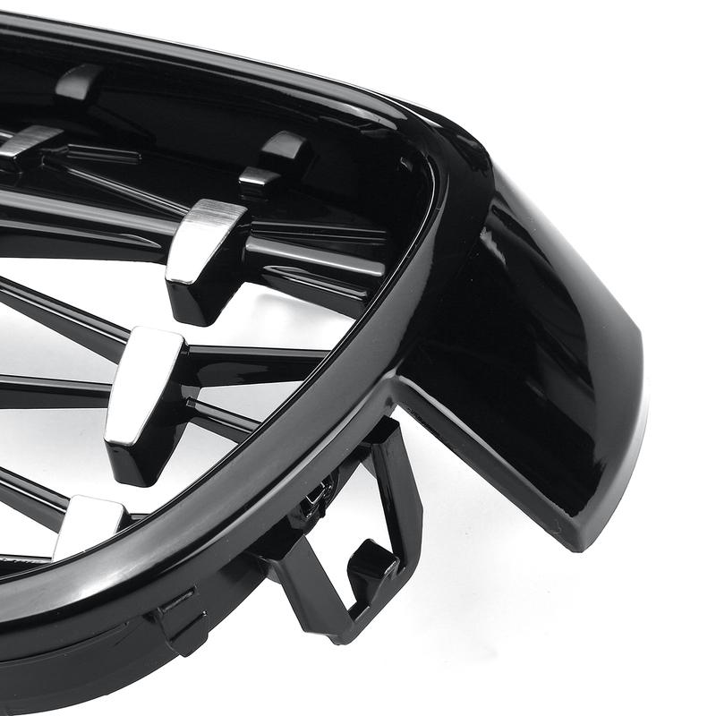 Pair Diamond Style Front Kidney Grill Grille For BMW 3 Series F30 F31 F35 F80 Saloon Estate 2011- Racing Grills