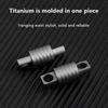 1pc Quick Release 360° Rotatable Titanium Keychain Swivel Accessories Mini Spinner Buckle Holder Silver Connect Accessories Outdoor