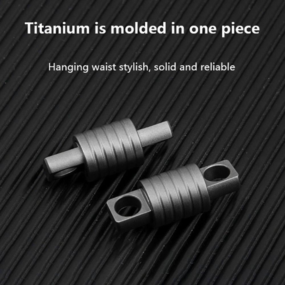 1pc Quick Release 360° Rotatable Titanium Keychain Swivel Accessories Mini Spinner Buckle Holder Silver Connect Accessories Outdoor