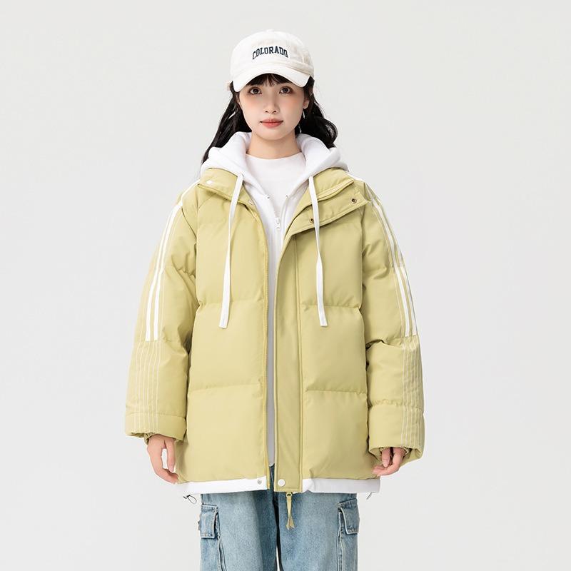 

Мужская стеганая куртка осень-зима с начесом утолщенная трендовый бренд молодежная стеганая куртка для старшеклассников фейковая двойка стеганая куртка 3XL