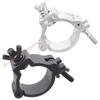 Stainless Steel Stage Light Hook Thin Single Ring Clamp Secures for 48-52mm Tubes Indoor Outdoor Events