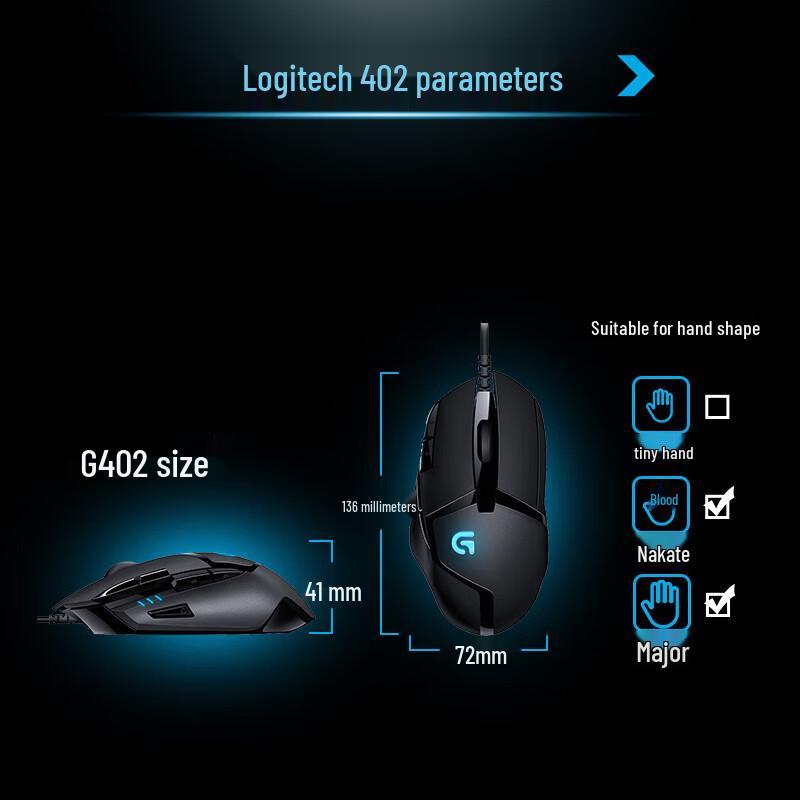 Logitech G402 High-Speed Tracking Gaming Mouse