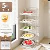 Foldable Nordic Carbon Steel Kitchen Storage Rack
