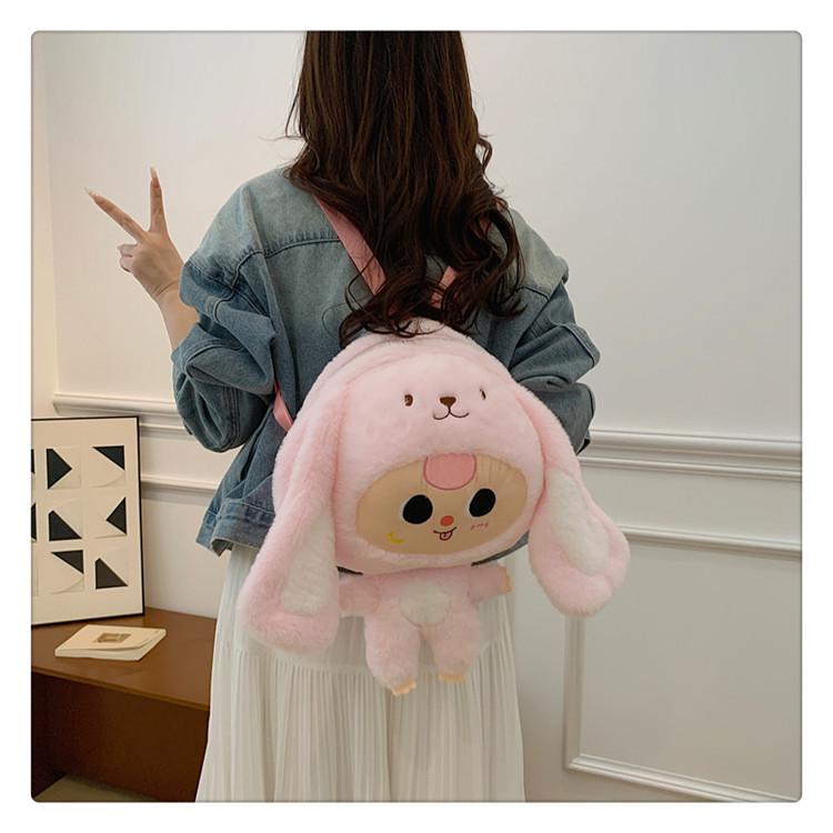 Babythree Elefant Søt Rev Panda Kanin Dyrekostyme Tegneserie Plysj Ryggsekk