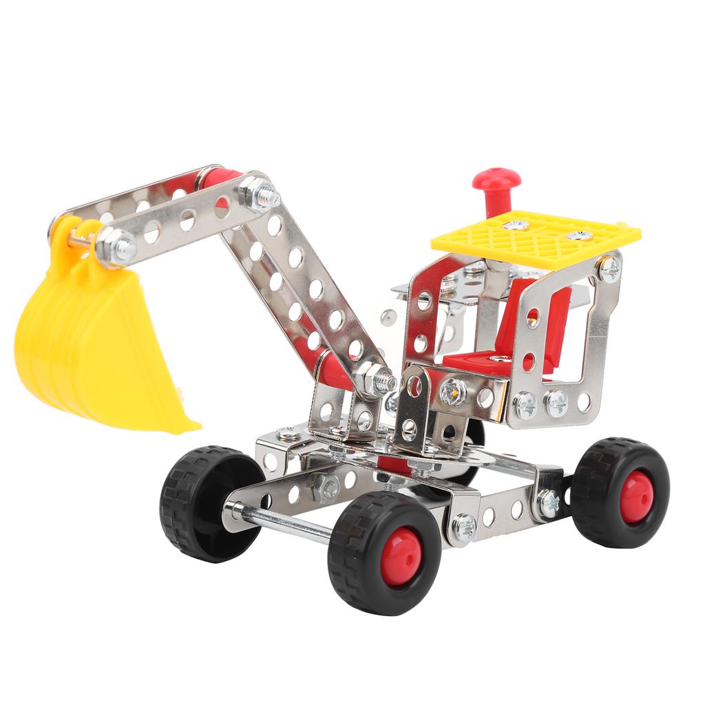 DIY Assembling Building Blocks Metal Engineering Car Children Educational Toy Model865
