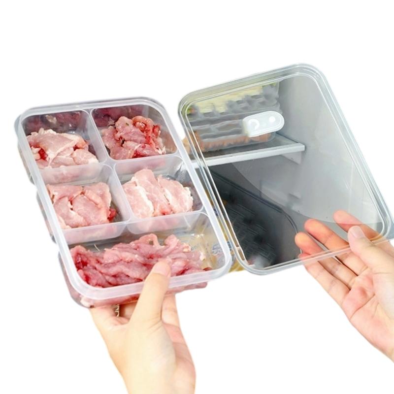 Transparente PP-Kunststoff-Versiegelte Küchenaufbewahrungsbox mit Belüftungsdeckel für Obst, Gemüse und Essensreste