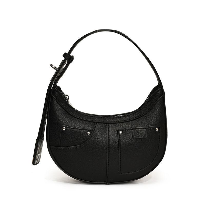 Underarm Bag Versatile Simple Casual Shoulder Crescent Bag Small Satchel