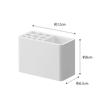 [Yamazaki] Film Hook Toothbrush Stand White, Approx. W4.7 x D2.6 x H3.1 inches MIST, Toothbrush Bulk Storage 5959