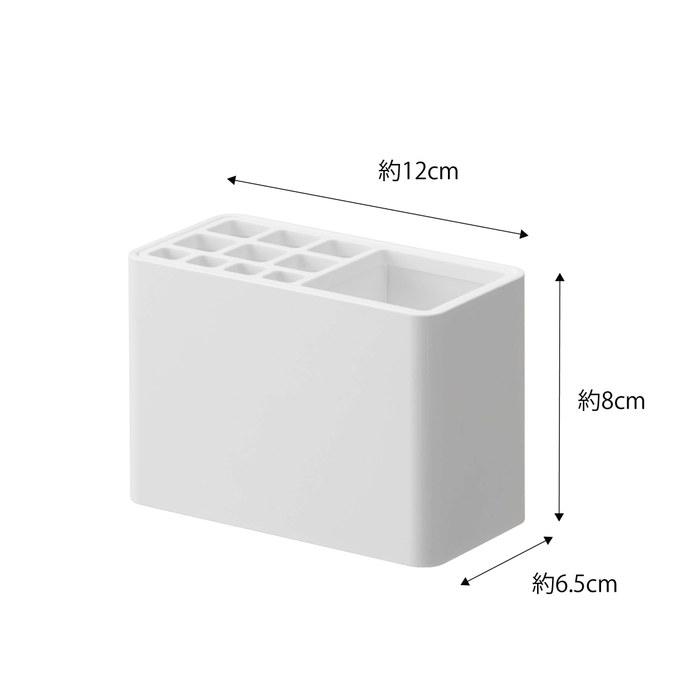 [Yamazaki] Film Hook Toothbrush Stand White, Approx. W4.7 x D2.6 x H3.1 inches MIST, Toothbrush Bulk Storage 5959