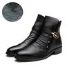 Fashion Autumn Winter Elegant Chelsea Boots Leather Men Ankle Shoes Slip-on Dress Formal Boot for Man Pointed Toe Knight Botas Masculino