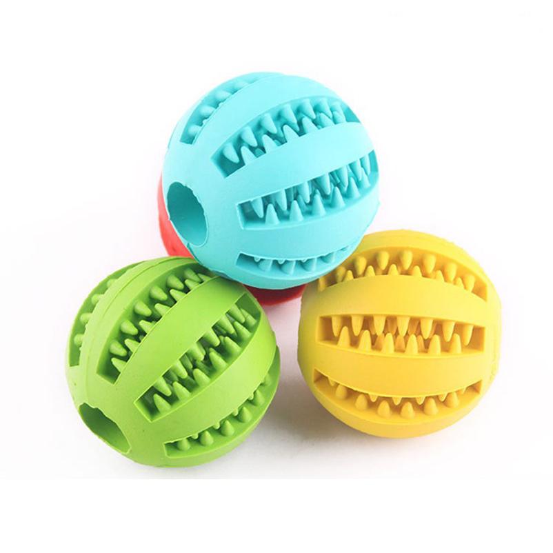 New Pet Leaking Ball Toys Dogs Playing with Natural Rubber Leaking Device Grappling and Biting and Grinding Elastic Toys
