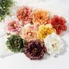 2/5Pcs 12cm Peony Artificial Silk Flowers Heads for DIY Wreath Gift Box Scrapbooking Wedding Home Party Decora Craft Fake Flower