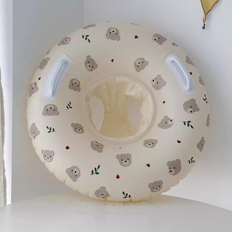 Children's Inflatable Little Rabbit Swim Ring with Double Airbag and Thickened Float Sleeves