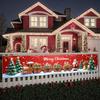 Festive Banner Santa Claus Winter Banner Christmas Decor Bright Colors Christmas Banner For Winter Party Family Gathering Photo