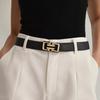 PU Thin Belt Adjustable Slim Pants Belt Gifts Women Belt  Women's Accessories