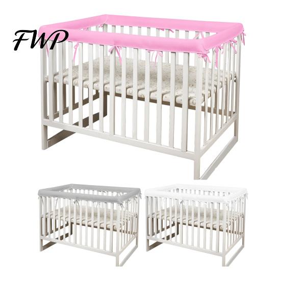 Baby Collision Prevention Rail 1 Set Breathable Mesh Crib Cover, Soft Teething Protector for Safety Rails, Thick Pad Toddler Bed, Edge Guard