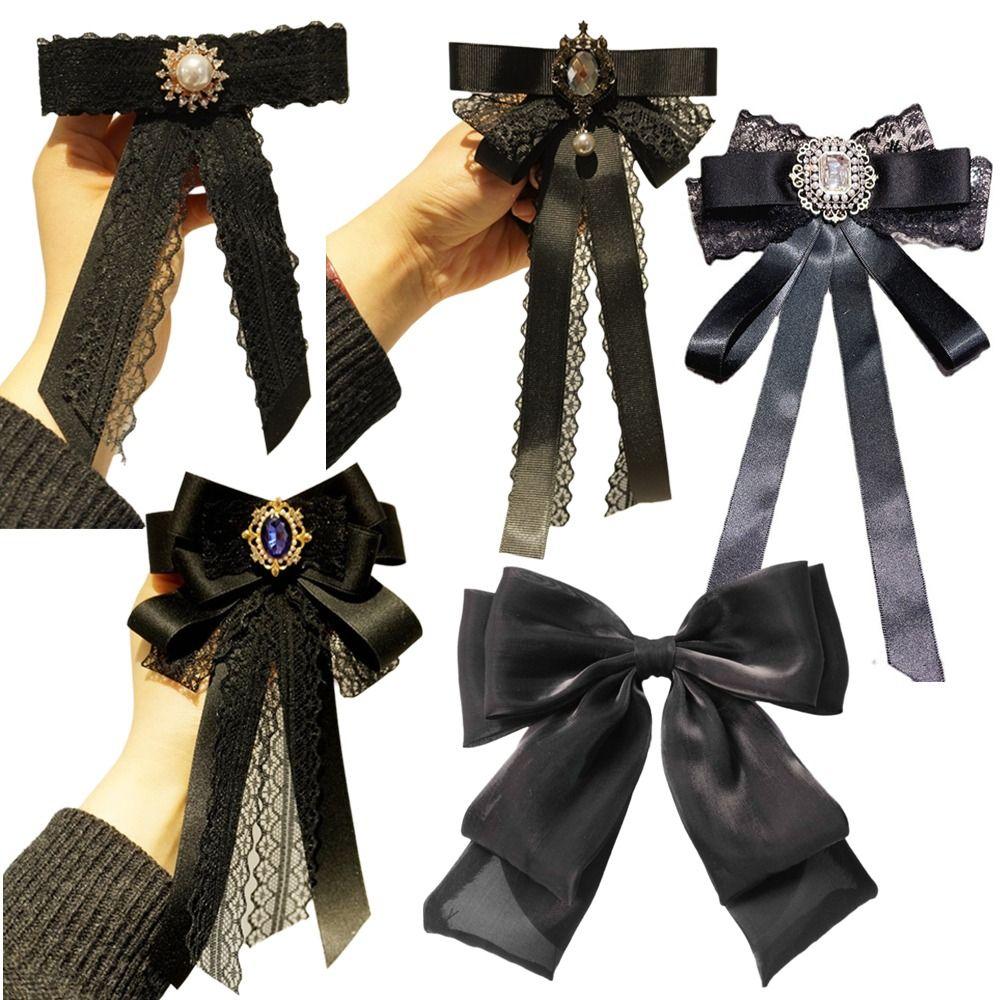 Vintage Kristall Strass Schmuck Fliege Kragen Vorgebundene Krawatte Clip Für Beerdigungen und Trauer